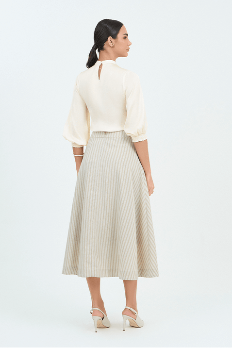 05 saia gode midi listrado cru