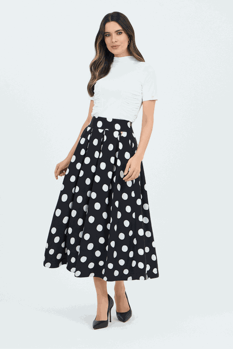 04 saia gode poa com pregas estampado