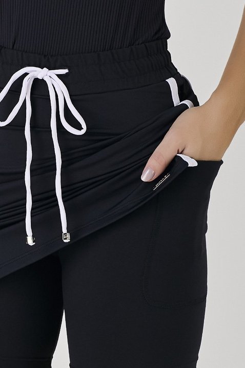 short saia midi moda fitness modesta evangelica em poliamida alta compressao epulari 6