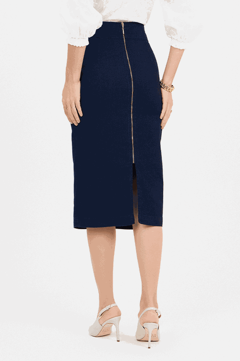 08 saia jeans lapis estampada midi