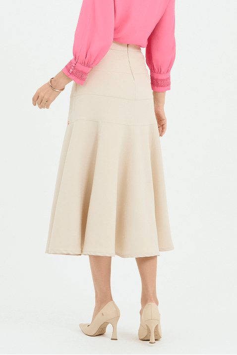 01 camisa rosa plano com bolsos e guipir