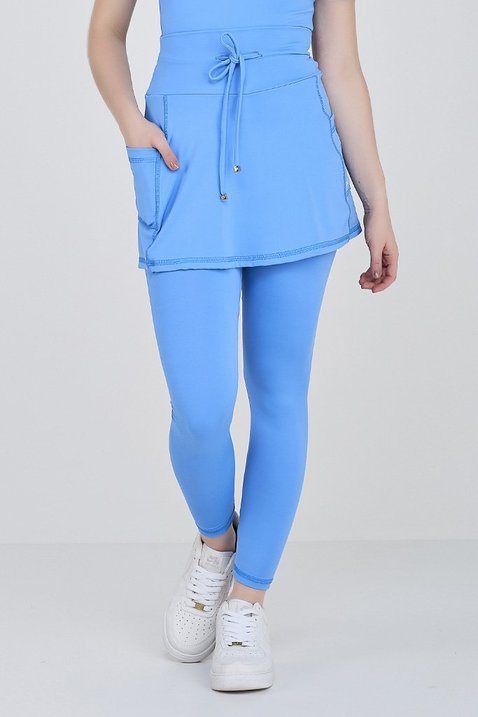saia calca azul celeste para mulheres de ate 1 60 de altura 3
