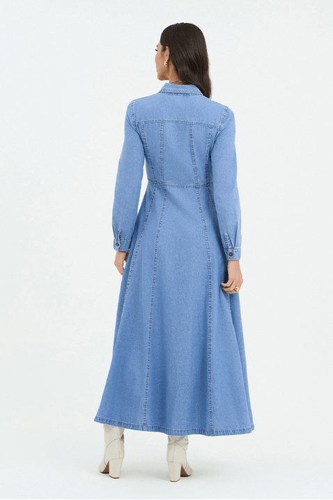 03 vestido jeans chemise gode midi