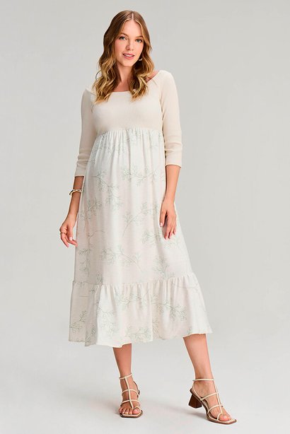 Vestido Midi Estampa Siena Emma Fiorezi