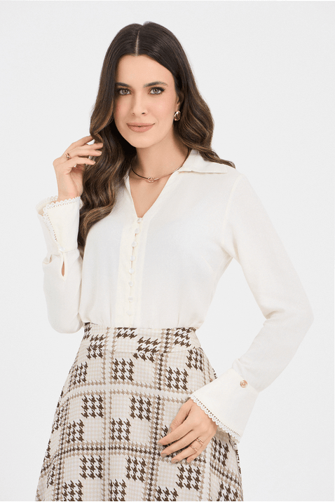07 camisa aveia plano com mangas longas e guipir