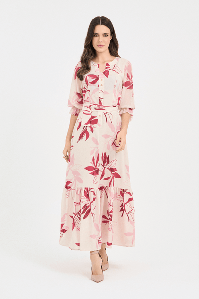 12 vestido longuete estampado