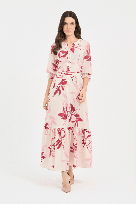 12 vestido longuete estampado