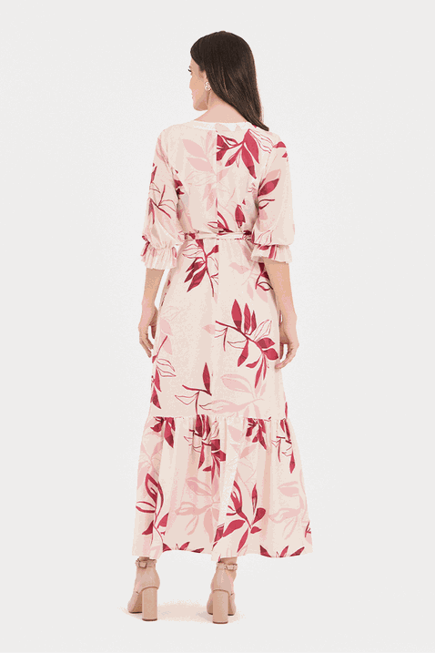 10 vestido longuete estampado
