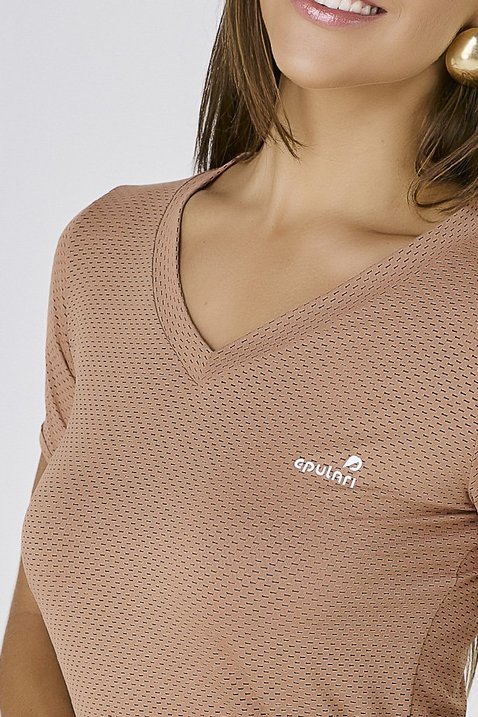 t shirt feminina manga curta de academia em poliamida com protecao solar epulari 6