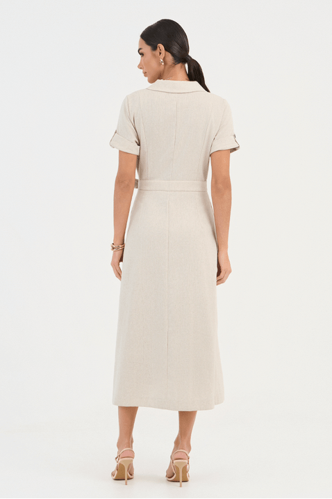 03 vestido cru em linho com transpasse e amarracao