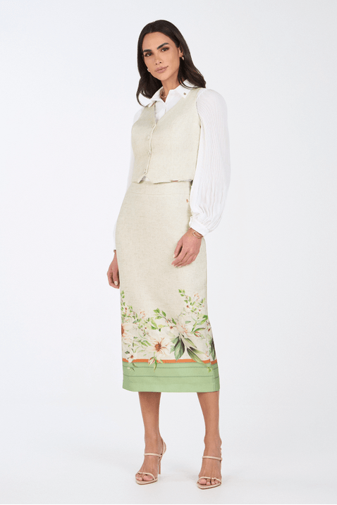 04 conjunto midi em alfaiataria estampa floral