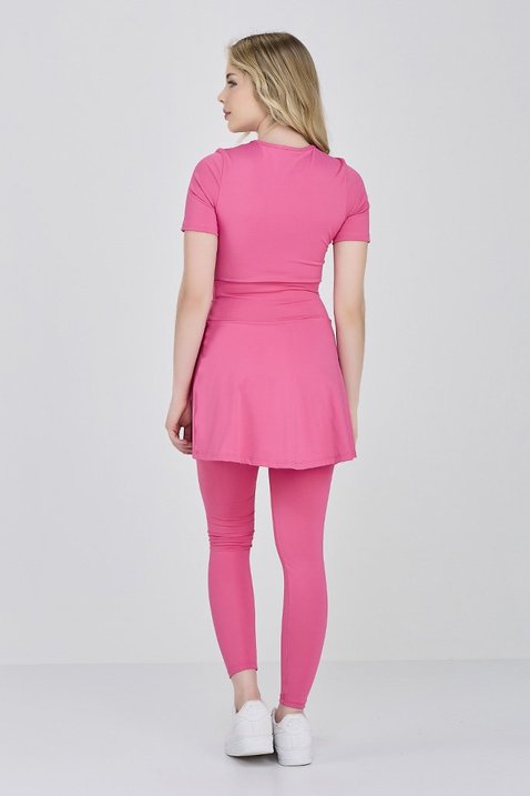 saia calca comprida rosa em poliamida para mulheres de ate 1 60 de altura epulari 9