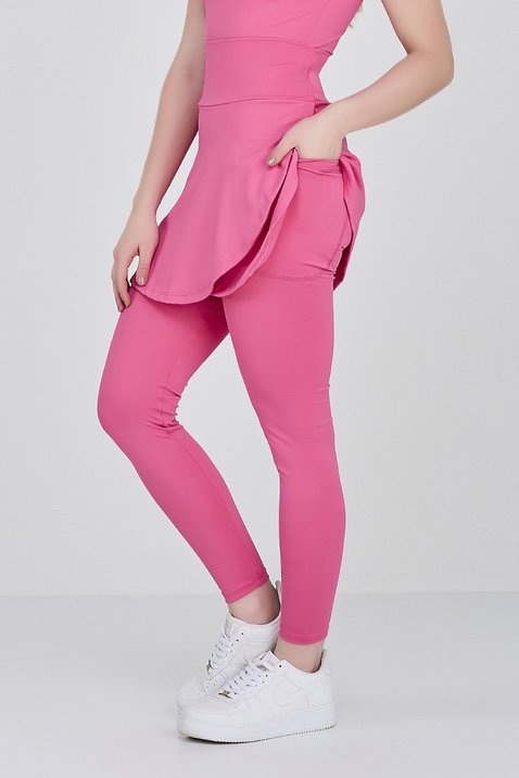 saia calca comprida rosa em poliamida para mulheres de ate 1 60 de altura epulari 3