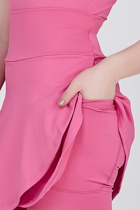 saia calca comprida rosa em poliamida para mulheres de ate 1 60 de altura epulari 5