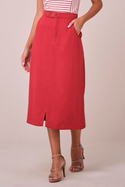 saia vermelho com bolsos 1