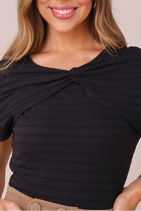 blusa preto busto drapeado 2