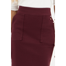 saia bordo em sarja lapis com bolsos frontais 1