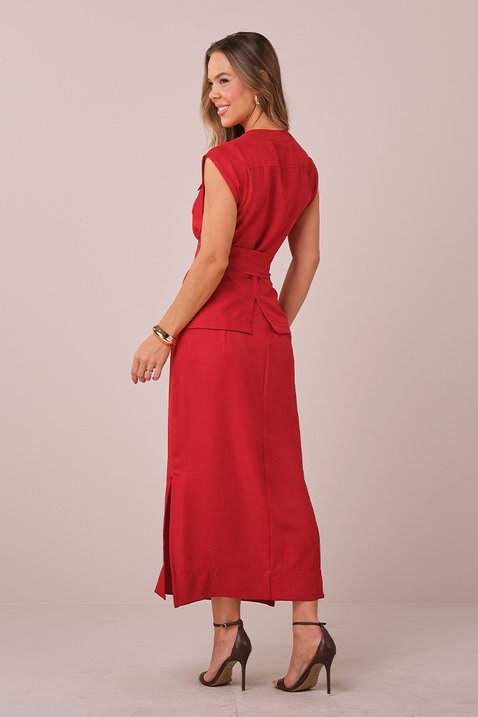 conjunto vermelho maxi midi na alfaiataria estruturado erica 5 easy resize com