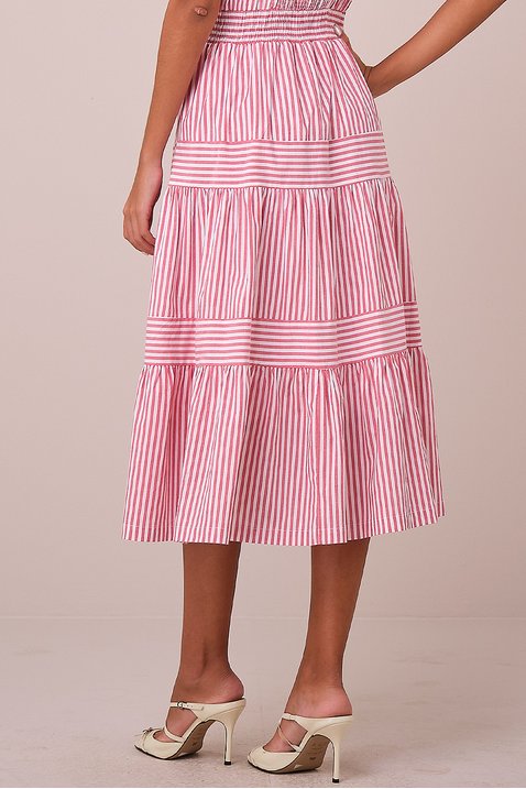 vestido vermelho midi no tricoline listrado natalia tata martello 1