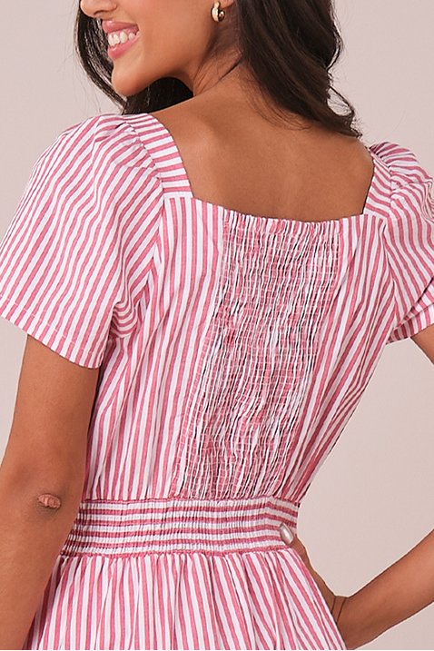 vestido vermelho midi no tricoline listrado natalia tata martello 3