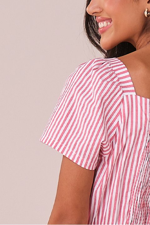 vestido vermelho midi no tricoline listrado natalia tata martello 4