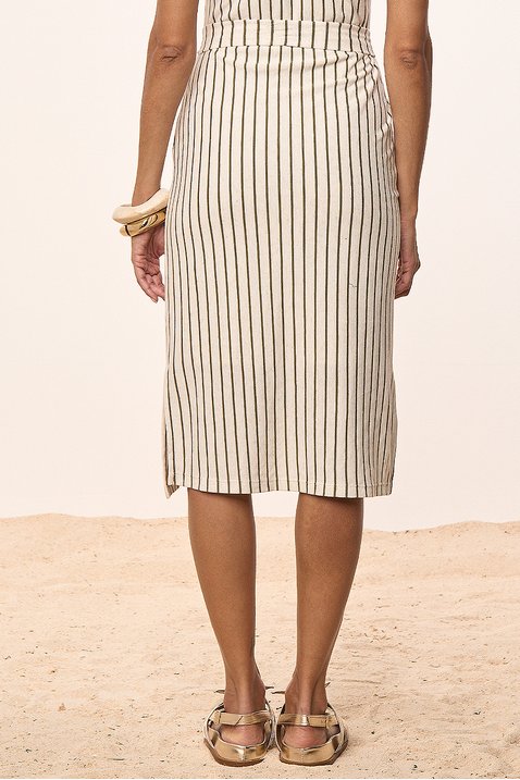 vestido verde de malha listrado verde com faixa titanium jeans 1