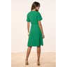 vestido evase crepe verde titanium jeans 4