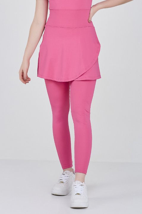 saia calca comprida rosa poliamida new light para mulheres de ate 1 60 de altura epulari 20
