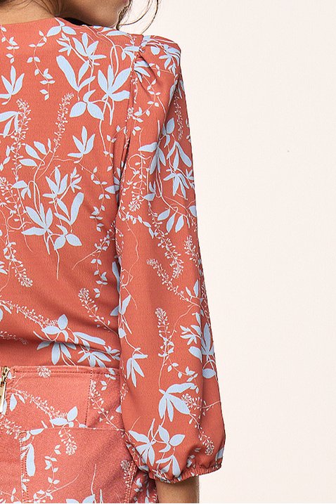 blusa coral crepe estampa exclusiva titanium jeans 2