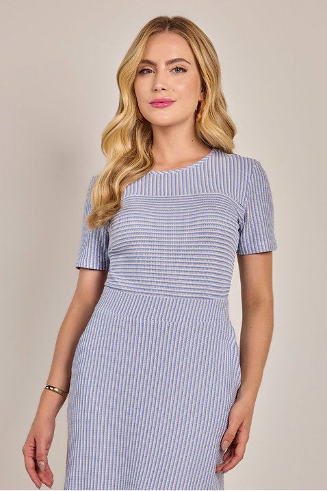 blusa azul malha listrada laura rosa jeans 1