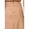 saia evase de linho com elastano caramelo claro titanium jeans 3 easy resize com