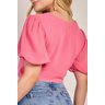 camisa plano com aviamento laura rosa jeans 4 easy resize com