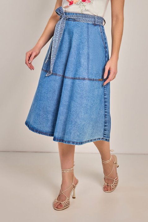 saia gode jeans laura rosa jeans 1