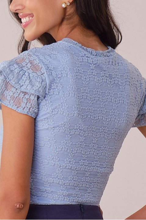 blusa azul claro renda bordada 7