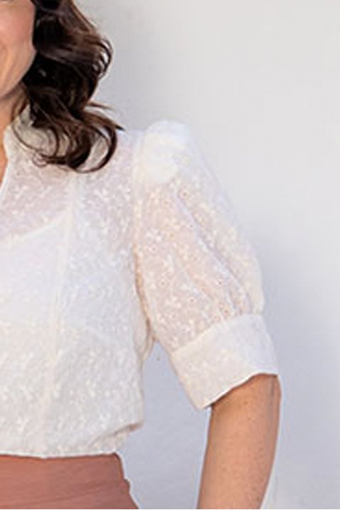 camisa bege mangas bufantes 4