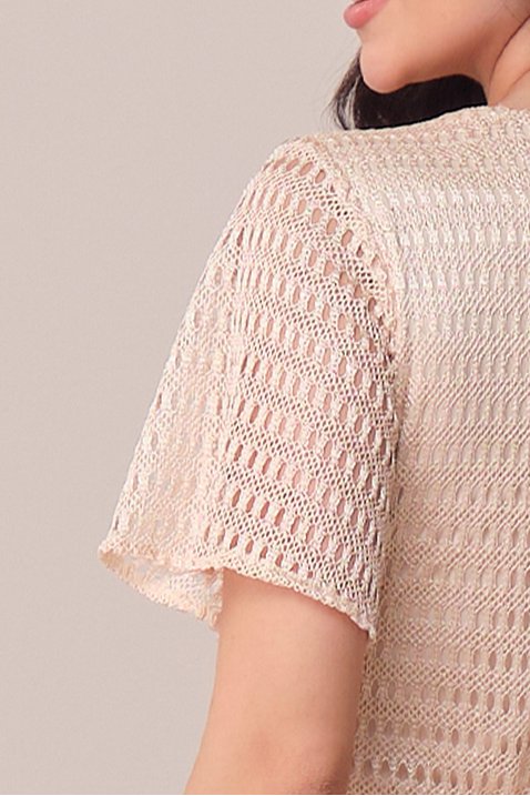 vestido bege midi na malha croche jane tata martello 1