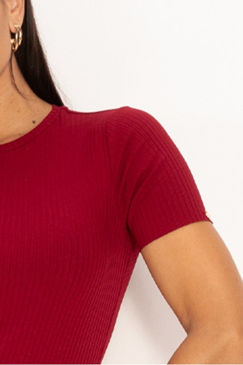 vestido vermelho canelado classico marya lekazis 7