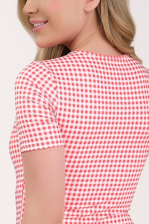 body feminino de moda praia com estampa vichy e bojo removivel epulari 1