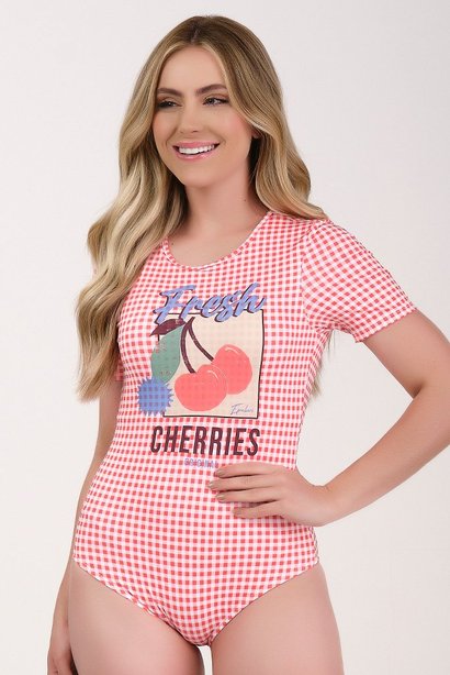 body feminino de moda praia com estampa vichy e bojo removivel epulari 7