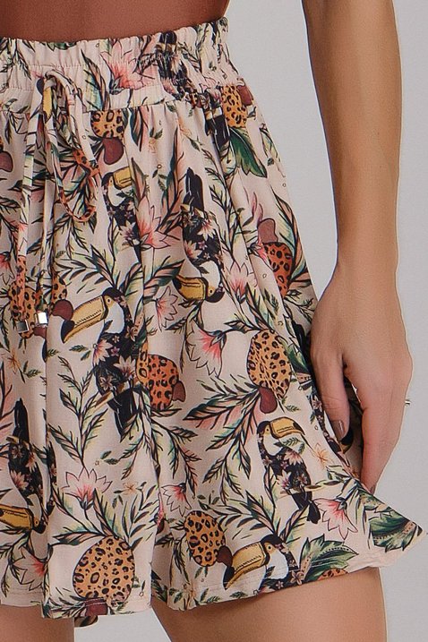 short saia estampa exclusiva moda praia modesta evangelica com botoes para prender quando entra na agua epulari 5