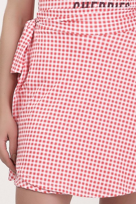 short saia estampa vichy moda praia modesta epulari 5