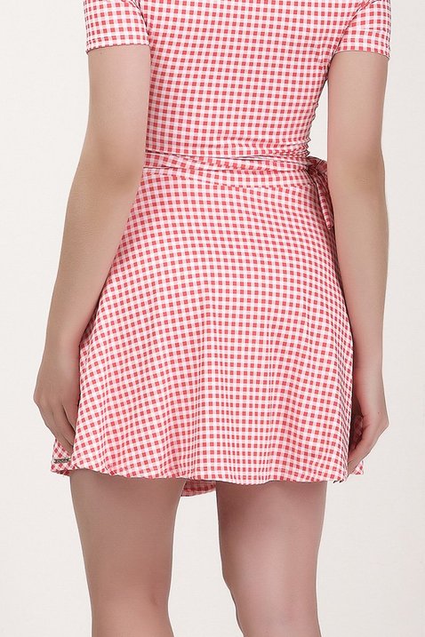 short saia estampa vichy moda praia modesta epulari 12