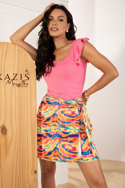 Saia com Shorts Tie Dye Bahamas Lekazis