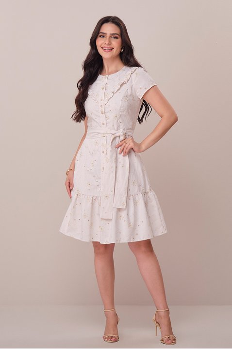 vestido bege curto no algodao bordado e listrado tamara tata martello 7