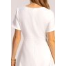 vestido gode de alfaiataria com elastano off white laura rosa 5