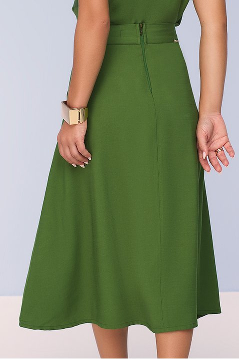 saia gode de alfaiataria com viscose verde titanium jeans 2