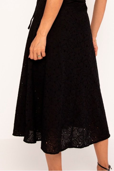 vestido maxi midi laise floral preto nicoly lekazis 1