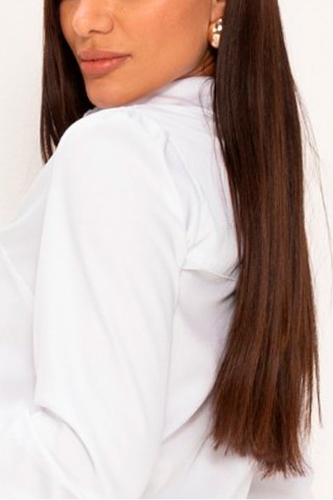 camisa branca feminina alongada em fibra de bambu lilica lekazis 1