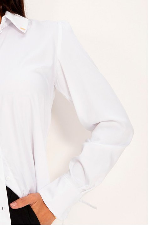 camisa branca feminina alongada em fibra de bambu lilica lekazis 4