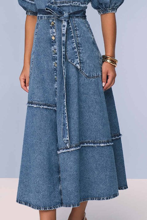 chemise gode jeans com recortes e desfiados e faixa titanium jeans 5